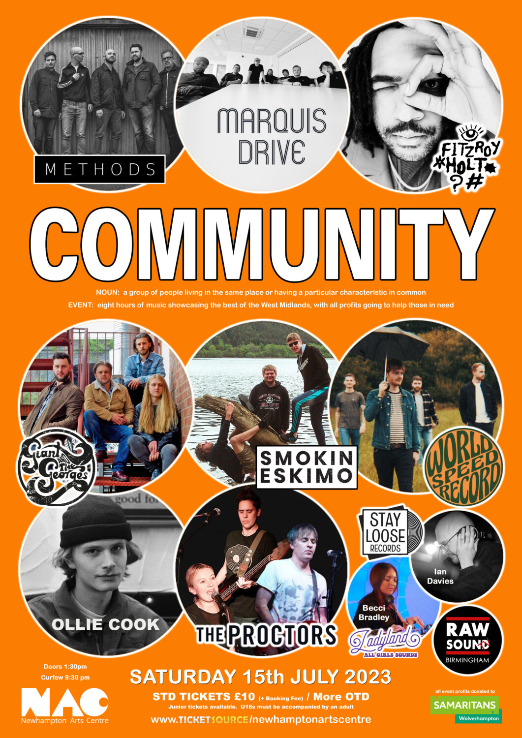 Community music festival poster 2023