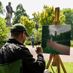 Wolverhampton local takes part in paint the day 2023 challenge in west park