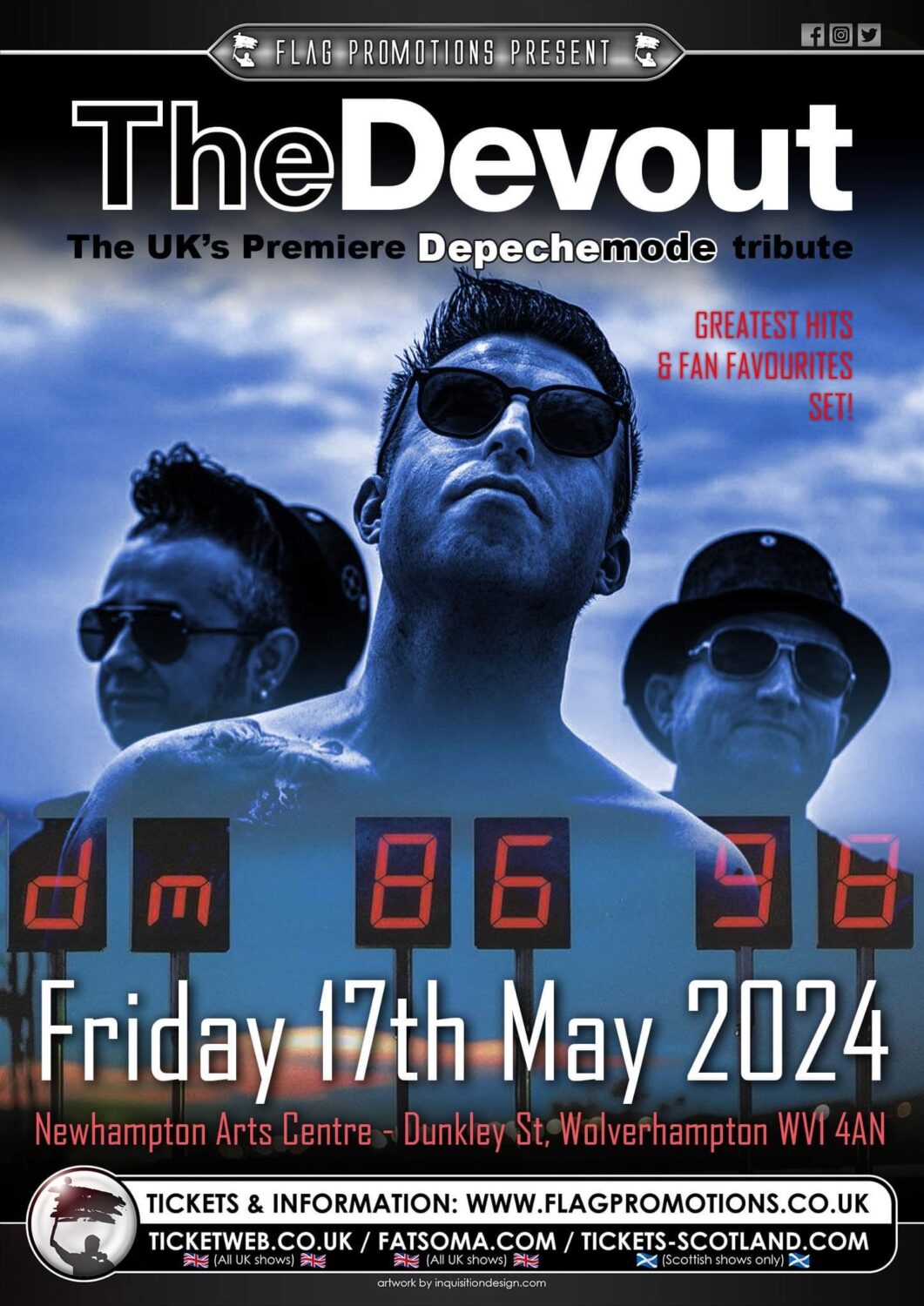 The devout live in wolverhampton tour poster